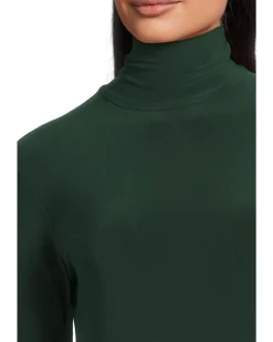 Norma Kamali Long Sleeve Turtle Swing Dress Women's