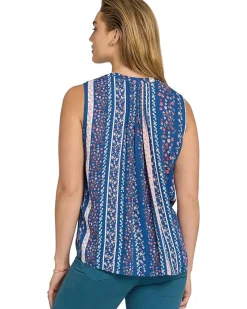 NYDJ Sleeveless Pintuck Blouse Women's