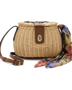 Patricia Nash Duronia Basket with French Hydrangeas Scarf