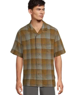 Pendleton Linen Camp Shirt Short Sleeve Men's