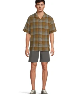 Pendleton Linen Camp Shirt Short Sleeve Men's