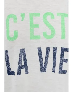 P.J. Salvage Short Sleeve Tee C'est La Vie Women's
