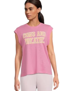 P.J. Salvage Short Sleeve Tee Paws and Breathe Women's