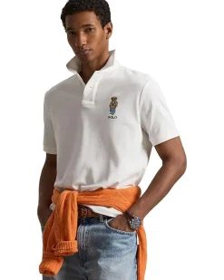 Polo Ralph Lauren Classic Fit Polo Bear Mesh Polo Shirt Men's