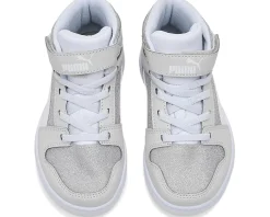 PUMA Kids Rebound Layup Mid Hook And Loop (Little Kid)