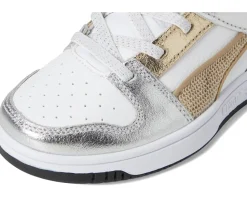 PUMA Kids Rebound Layup Mid Hook and Loop Shoes (Little Kid)