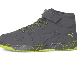 PUMA Kids Rebound Layup Mid Hook And Loop (Little Kid)