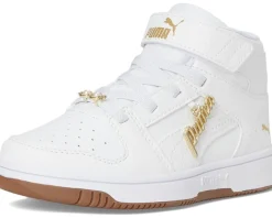 PUMA Kids Rebound Layup Mid Hook and Loop Shoes (Little Kid)