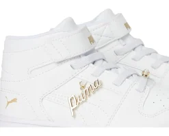 PUMA Kids Rebound Layup Mid Hook and Loop Shoes (Little Kid)