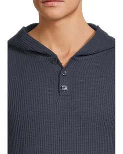RVCA Dayshift Thermal Hooded Henley Men's