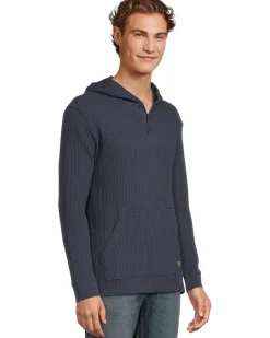 RVCA Dayshift Thermal Hooded Henley Men's