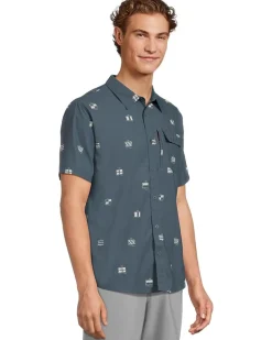 Salty Crew Flagship Uv Button Up Men's