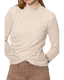 Sanctuary Long Sleeve Draped Mock Neck Women's