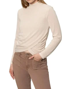 Sanctuary Long Sleeve Draped Mock Neck Women's