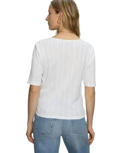 Sanctuary Pointelle Tie Tee Women's