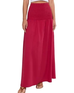 Seafolly Beach Edit Shirred Waist Midi Skirt Women's