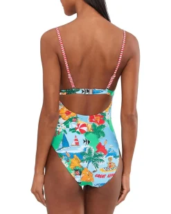 Seafolly Viva Vacation Square Neck One-Piece Women's
