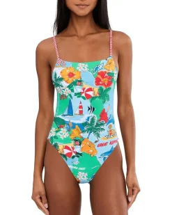 Seafolly Viva Vacation Square Neck One-Piece Women's