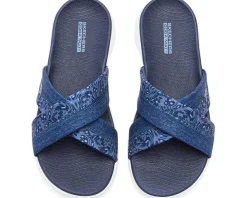 SKECHERS On-The-Go GO Walk Flex Sandals w/ Floral Print Women's