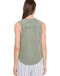Splendid Ava Gauze Button Tank Women's