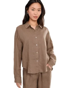 Splendid Stella Linen Button-Down Women's