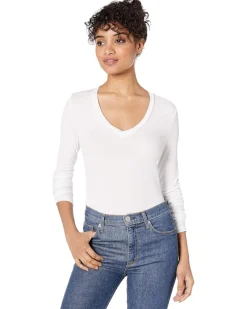 Splendid Valley 2x1 Rib Long Sleeve V-Neck Women's
