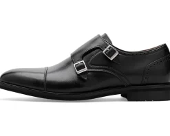 Stacy Adams Boswell Cap Toe Double Monk Strap Men's