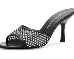 Stuart Weitzman Bareitall Shine Slides Women's