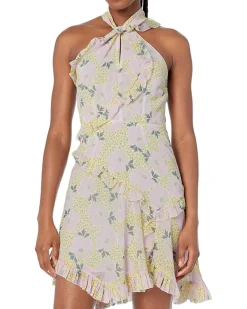 Ted Baker Suttonn Twist Neck Frill Detail Mini Dress Women's