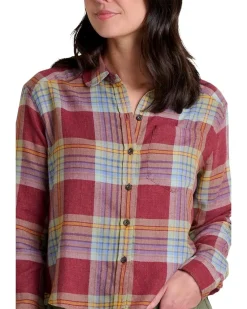 Toad&Co Re-Form Flannel Boxy Long Sleeve Shirt Women's