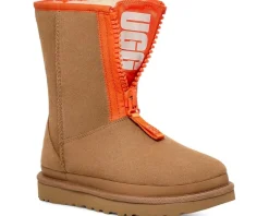 UGG Classic Short Zipper Tape Logo Women's