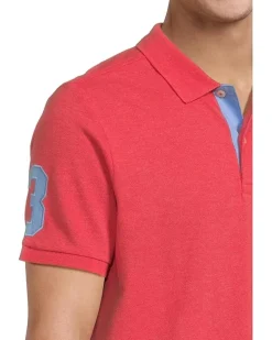 U.S. POLO ASSN. Multicolor Double Rider Logo Solid Pique Polo Men's