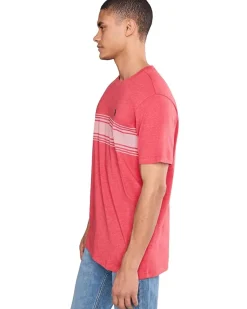 U.S. POLO ASSN. Short Sleeve Chest Print Stripe Jersey Tee Shirt Men's