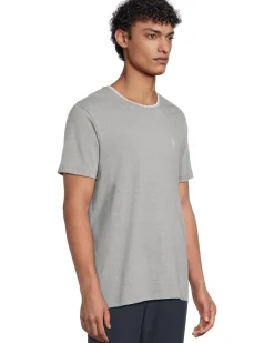 U.S. POLO ASSN. Short Sleeve Crew Neck Yarn-Dye Collar Tipped Jersey Tee Men's