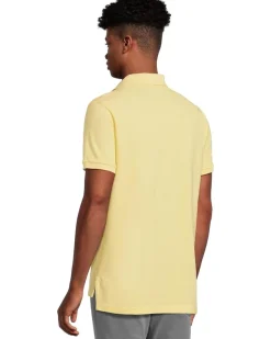 U.S. POLO ASSN. Slim Fit Big Horse Polo with Stripe Collar Men's