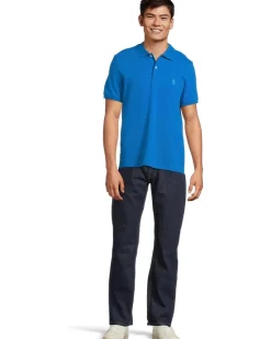U.S. POLO ASSN. Slim Fit Solid Pique Polo Shirt Men's