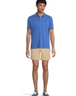 U.S. POLO ASSN. Slim Fit Tipped Interlock Knit Polo Men's
