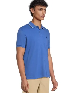 U.S. POLO ASSN. Slim Fit Tipped Interlock Knit Polo Men's