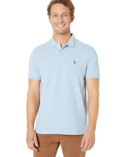 U.S. POLO ASSN. Solid Cotton Pique Polo with Small Pony Men's