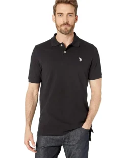 U.S. POLO ASSN. Solid Cotton Pique Polo with Small Pony Men's
