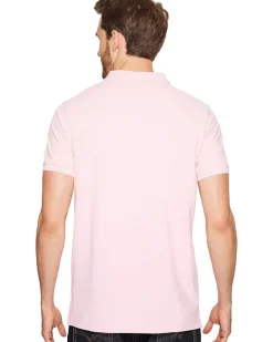 U.S. POLO ASSN. Solid Cotton Pique Polo with Small Pony Men's
