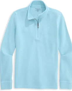 Vineyard Vines Kids Coastline Garment Dye Q-Zip (Toddler/Little Kids/Big Kids)