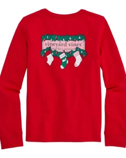 Vineyard Vines Kids Long Sleeve Pocket Tee (Toddler/Little Kid/Big Kid)