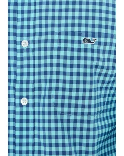 Vineyard Vines Topsail Gingham Featherweight Performance Shirt Men's